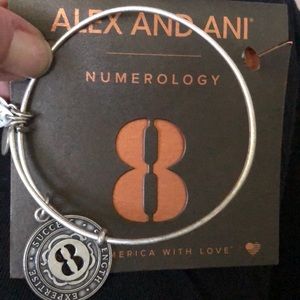 Alex and Ani silver number 8 numerology collection
